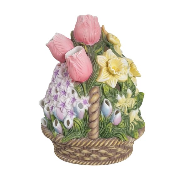 PartyLite Tea Light Candle Floral Easter Spring Display Collection Flowers - Picture 3 of 8